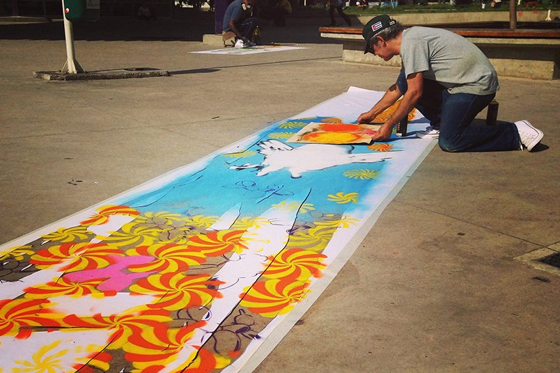 São Paulo foi tomada por uma exposição de grafite com mais de 90 pinturas na praça Roosevelt.