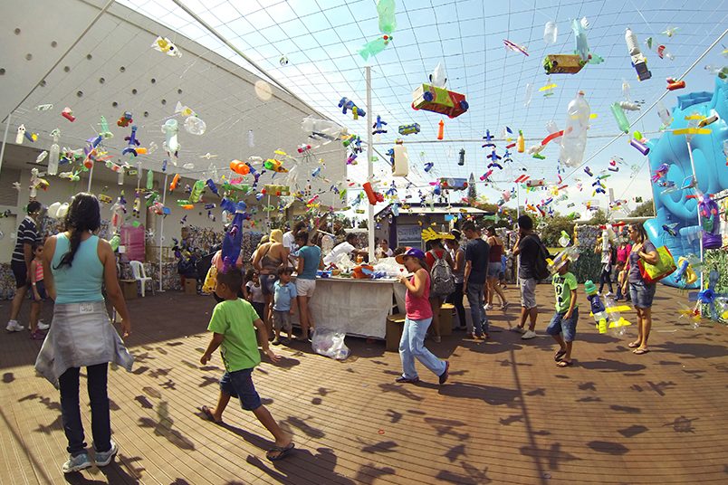 Expansão do programa de reciclagem do grupo Carrefour contou com obra interativa e lúdica.